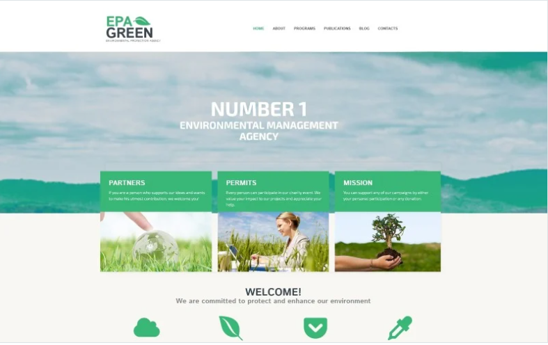Product Image - Environmental Responsive WordPress Theme