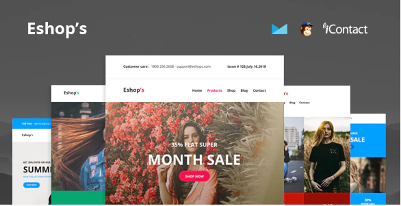 Eshop’s Mail - 8 Unique Responsive Email set + Online Access