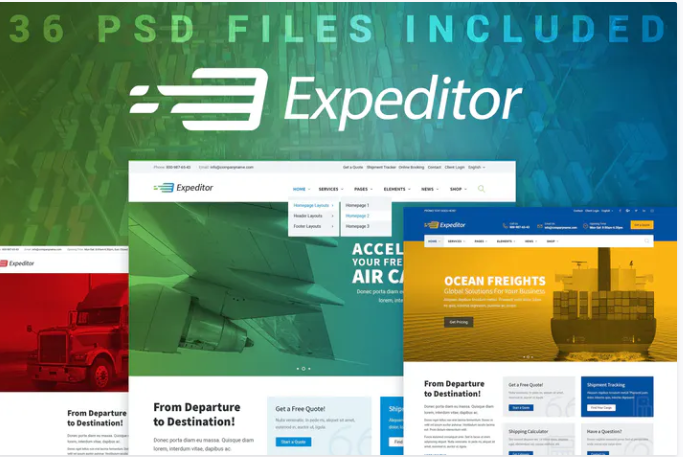 Expeditor - PSD Template