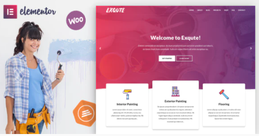 Product Image - Exqute – Painting Company WordPress Theme 1.6