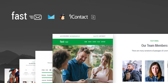 Fast - Responsive E-mail Template + Online Access