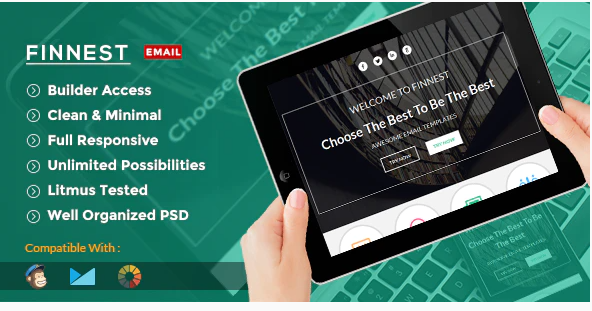 Finnest - Corporate Email Template + Builder Access