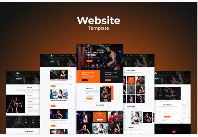 Fitness Gym Website PSD Templates