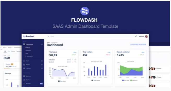 FlowDash - SAAS Admin Dashboard Template