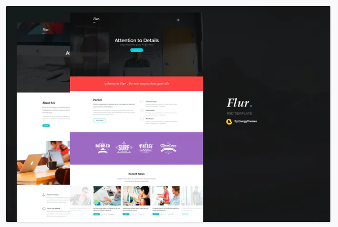 Flur - Creative PSD Template