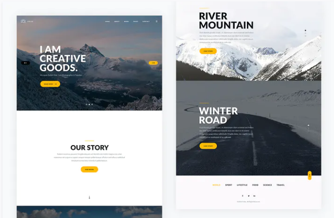 Folex — Photography PSD Template