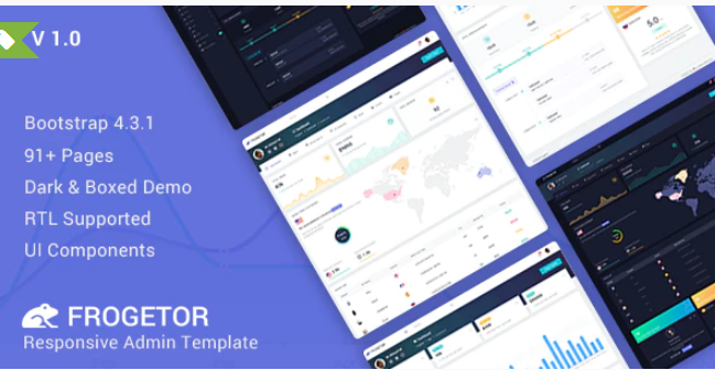Frogetor - Responsive Admin Dashboard Template