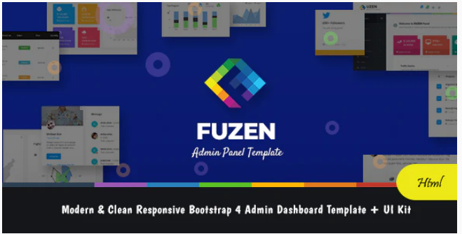 Fuzen - Modern & Clean Responsive Bootstrap 4 Admin Dashboard Template + UI Kit
