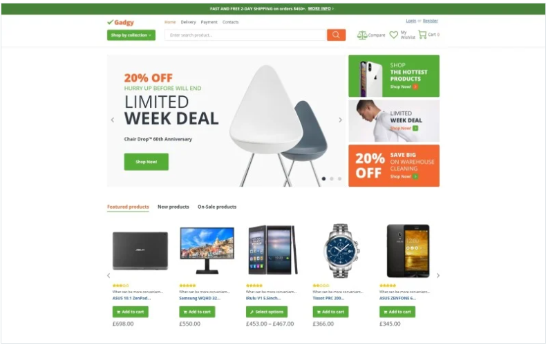 Gadgy - Wholesale Store WooCommerce Theme