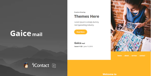 Gaice Mail - Responsive E-mail Template + Online Access