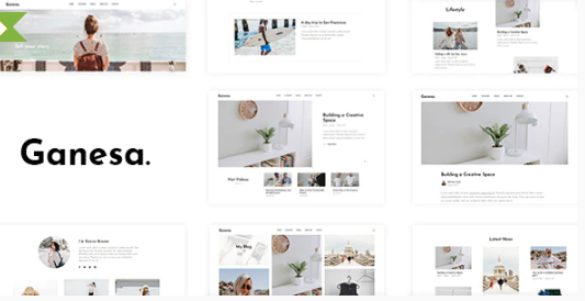 Ganesa - Minimal WordPress Personal Blog Theme