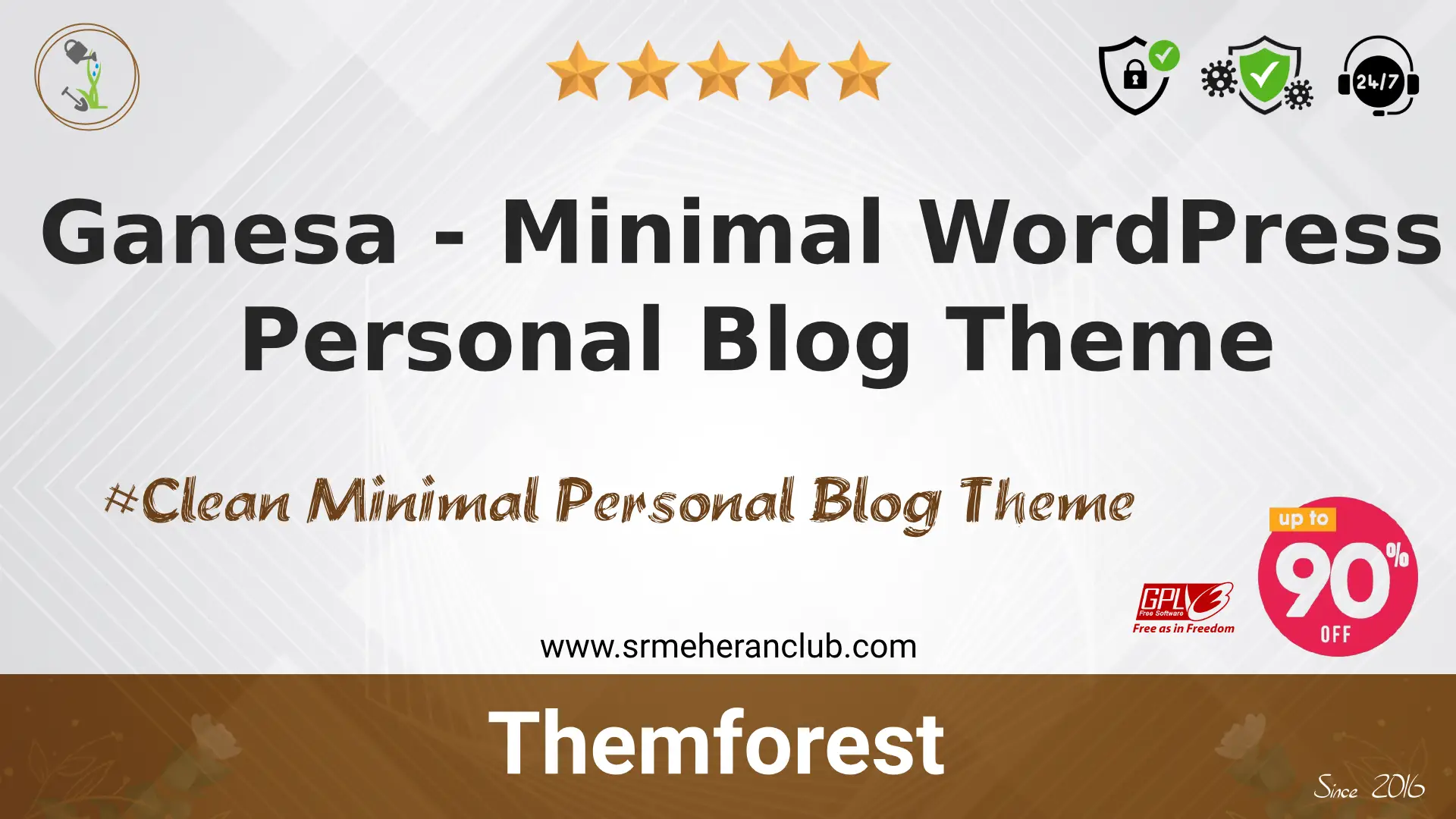 Ganesa – Minimal WordPress Personal Blog Theme — Theme by Themeforest