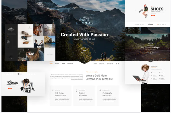 GoldMate - Multipurpose PSD Template
