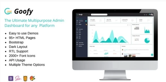 Goofy - Multipurpose Bootstrap Admin Dashboard Template + UI Kit