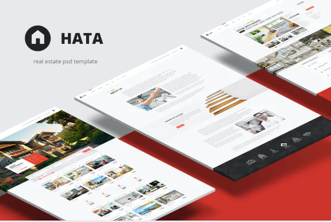 Hata — Real Estate PSD Template