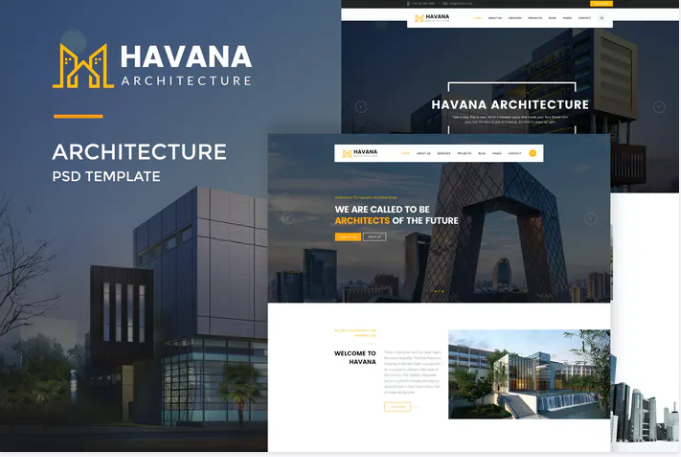 Havana : Architecture PSD Template