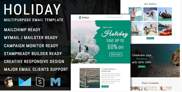 Holiday - Multipurpose Responsive Email Template