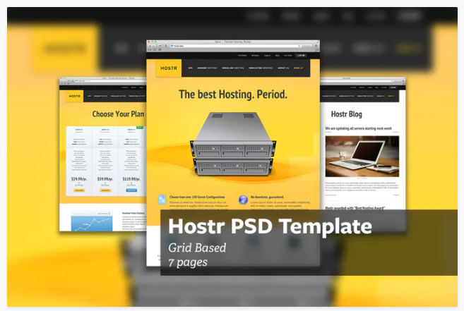 Hostr - PSD Template