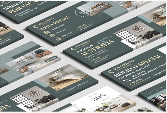 Hotel & Travel Agency Website Slider PSD Template
