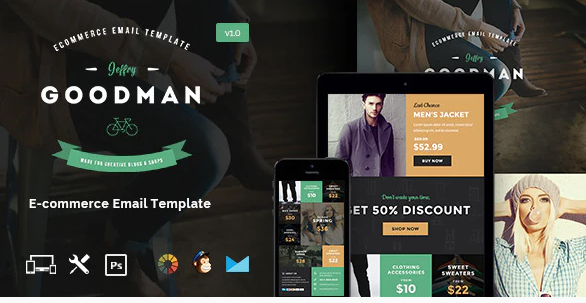 JG - E-commerce Email Template + Builder Access