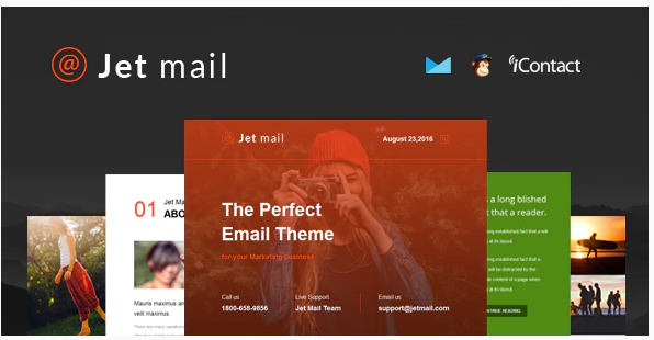 Jet mail - Responsive E-mail Template + Online Access
