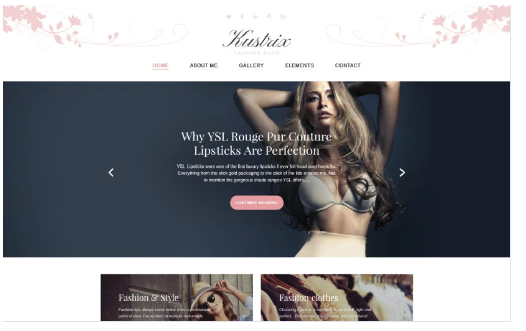 Kustrix - Fashion Blog Magazine WordPress Theme