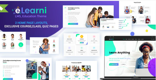 LMS, Online Courses WordPress Theme - eLearni