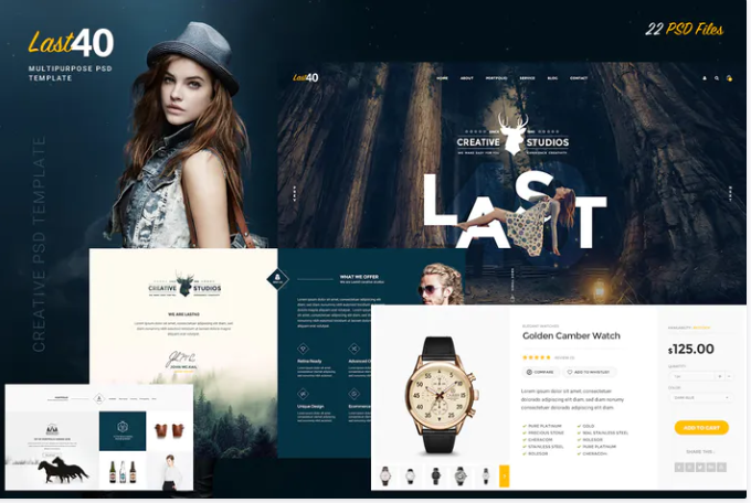 Last40 - Creative PSD Template