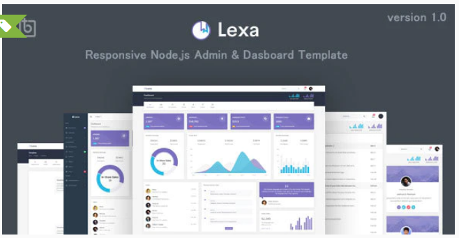 Lexa - Responsive Node.js Admin & Dashboard Template