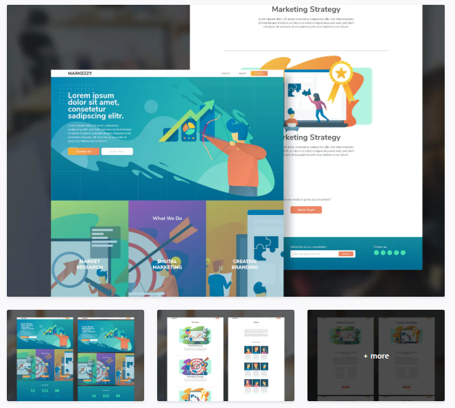 MARKEZZY - Website XD Template & Illustration Kit