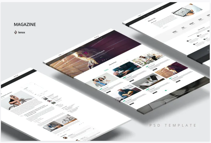 Magazine PSD Template