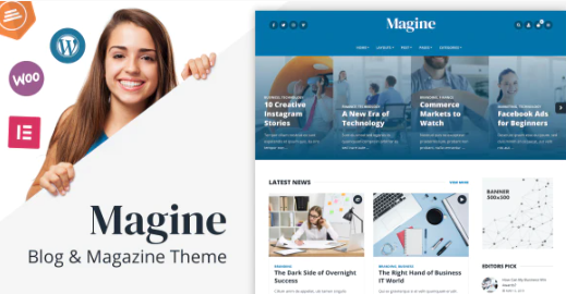 Magine - Business Blog WordPress Theme