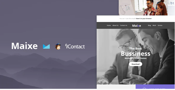 Maixe Mail- Responsive E-mail Template + Online Access