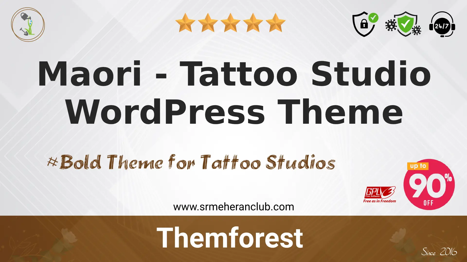 Maori – Tattoo Studio WordPress Theme — Theme by Themeforest