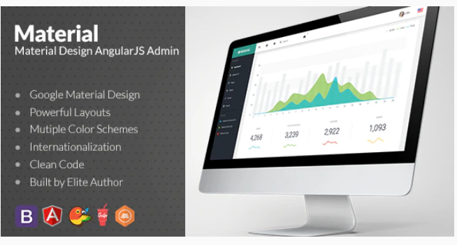 Material Design Admin with AngularJS