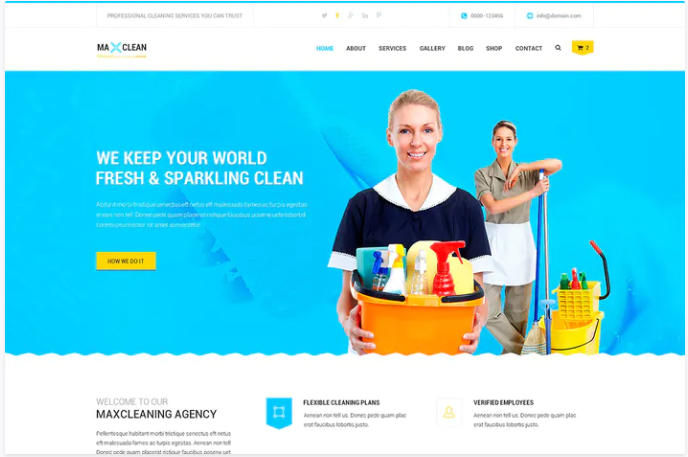 Max Cleaners & Movers - PSD Template