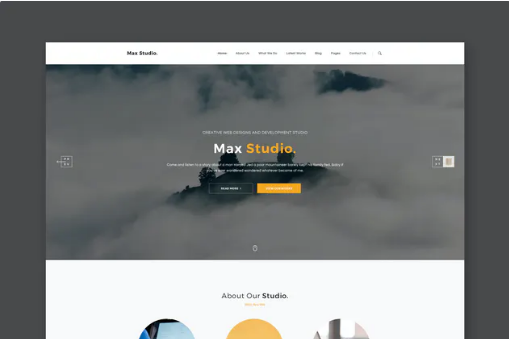 Max Studio - Portfolio PSD Template