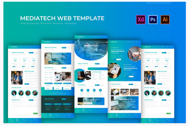 Mediatech | PSD Web Template