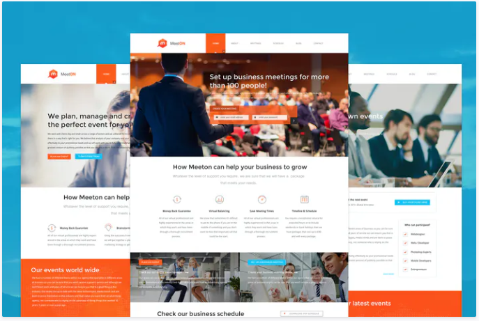 Meeton - Conference & Event PSD Template