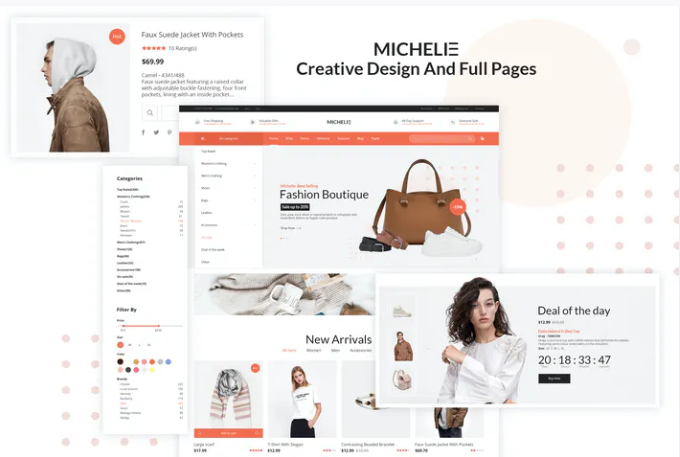 Michelie - Ecommerce PSD Template