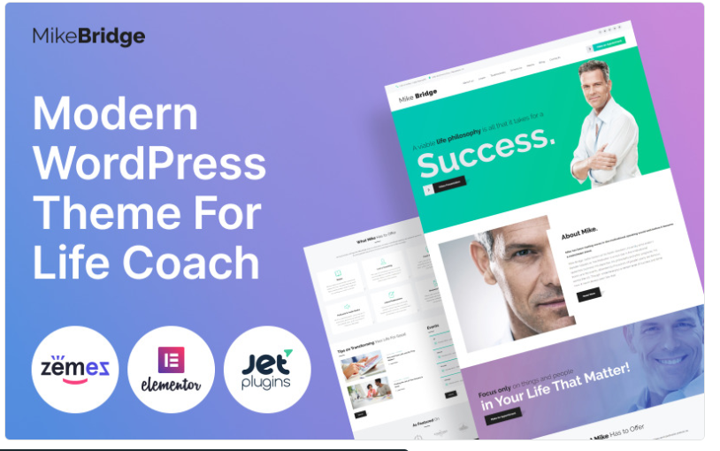 Mike Bridge - Motivational Coach WordPress Theme