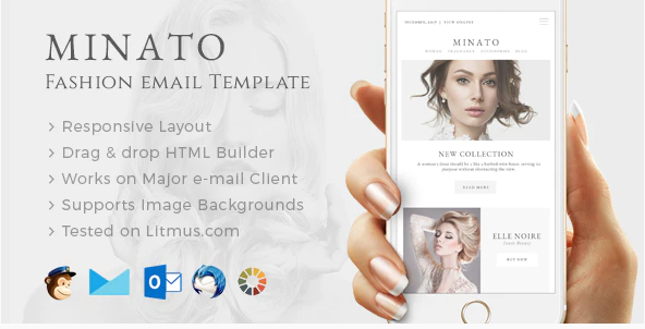 Minato - Fashion Email Template + Builder Access