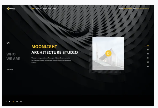 Moonlight - PSD Template