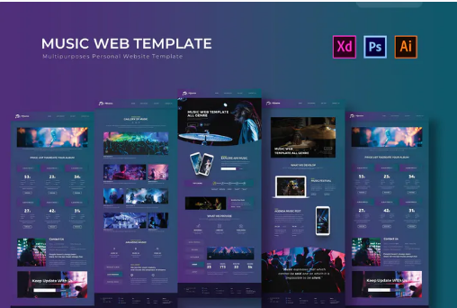 Music | PSD Web Template