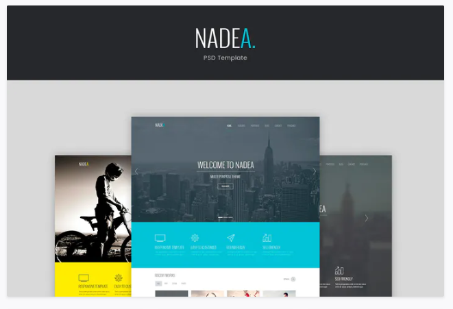 Nadea – PSD Template