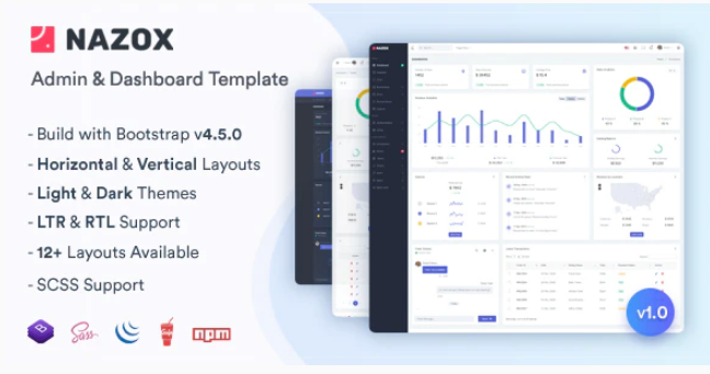 Nazox - Admin & Dashboard Template