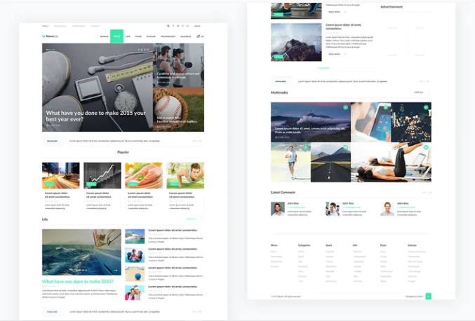 NewsUp — News PSD Template
