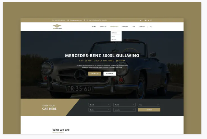 Old Timers PSD Template