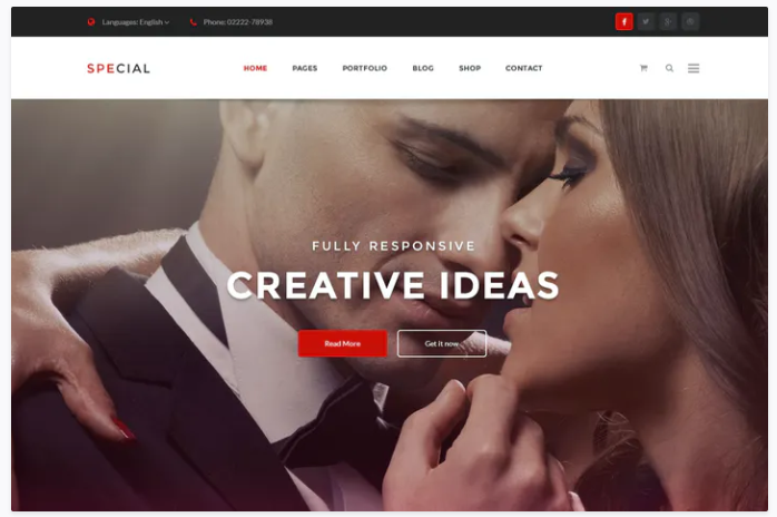 Onepage Business & Corporate Psd Template