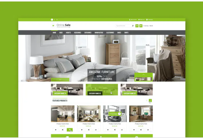 Online Sale - eCommerce PSD Template